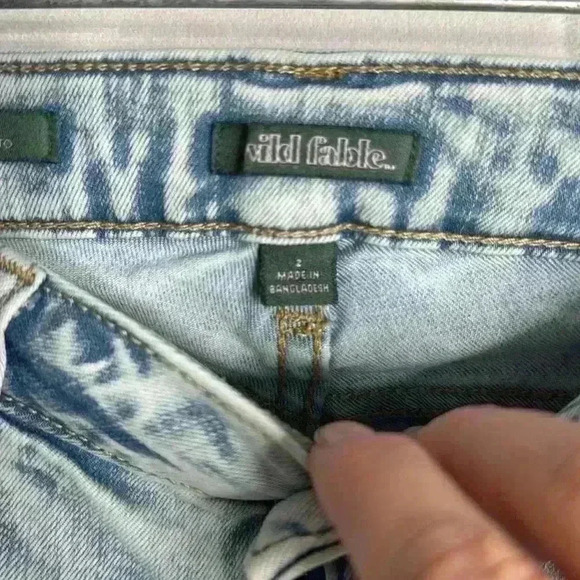 Light Blue Flare cut  denim size 2 - Picture 4 of 7